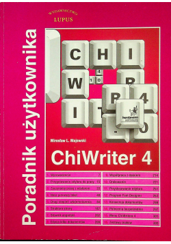 CHiWriter 4 Poradnik użytkownika