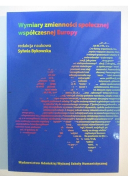 Wymiary zmienności społecznej współczesnej Europy