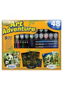 Zestaw Art Adventure 9 projektów - Pies Panda Ryba