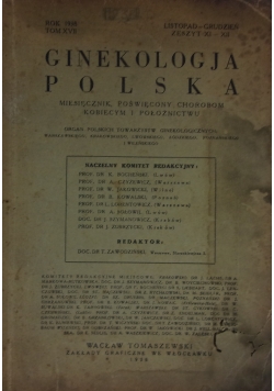 Ginekologja Polska 1938 r