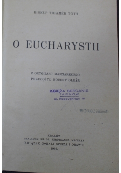 O Eucharystii 1939 r