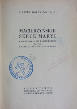 Macierzyńskie serce Maryi, 1946 r.