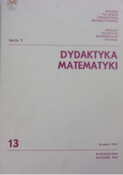 Dydaktyka matematyki. Seria V