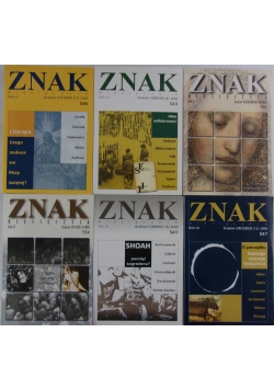 ZNAK miesięcznik, zestaw 6 książek
