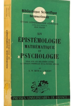 Epistemologie Mathematique et Psychologie XIV