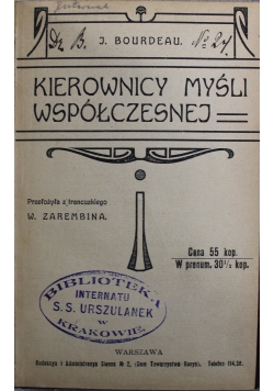 Kierownicy myśli współczesnej 1909 r.
