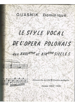 Le style vocal de lopera polonais