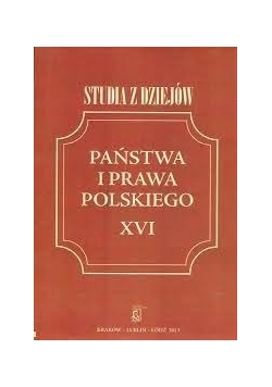 Państwo i Prawo Polskie XVI