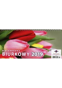 Kalendarz 2019 Biurkowy poprzeczny tulipany
