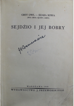 Sejdżio i jej bobry 1938 r