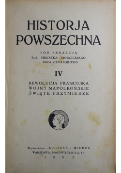 Historja powszechna IV 1933 r.