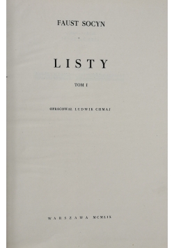 Listy Tom I