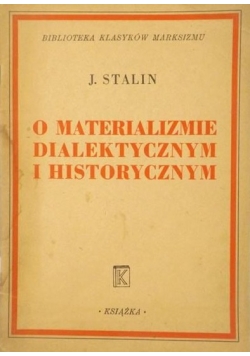 O materializmie dialektycznym i historycznym, 1949 r.