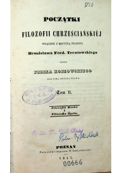 Początki Filozofii chrześciańskiej 1845 r.