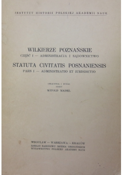 Wilkierze Poznańskie, Część I