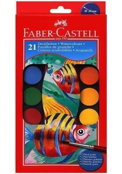 Farby szkolne 12 kolorów FABER CASTELL