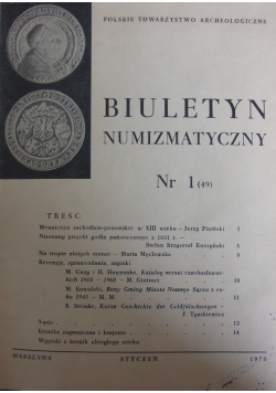 Biuletyn numizmatyczny 1970-1972