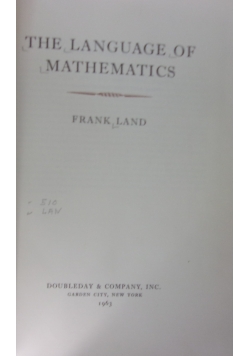The Language Of Mathematics