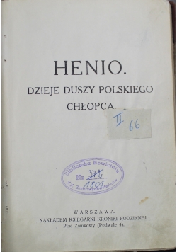 Henio dzieje duszy polskiego chłopca 1928 rok około
