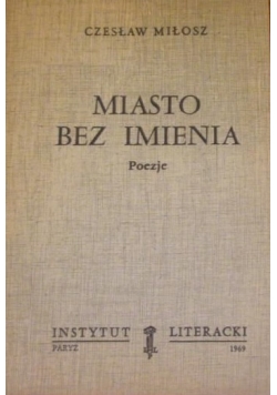 Miasto bez imienia. Poezje, Autograf Autora