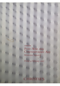 Post - War and Contemporary Art