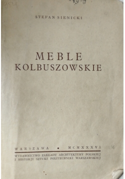 Meble kolbuszowskie 1936r.