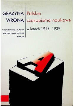 Polskie czasopisma naukowe w latach 1918-1939 + autograf Wrony