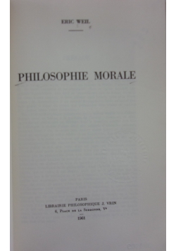 Philosophie Morale