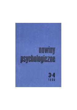 Nowiny psychologiczne. Nr 3-4