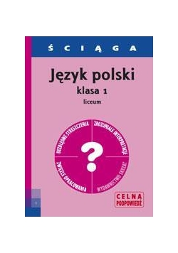 Ściąga - J. Polski LO 1