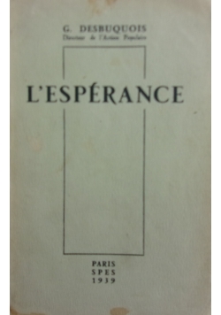 L'Esperance,1939r