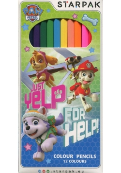 Kredki ołówkowe Paw Patrol 12 kolorów