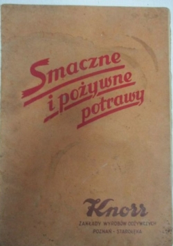 Smaczne i pożywne potrawy, 1930r.