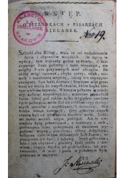 Wybór różnych gatunków poezyi ok 1820 r.
