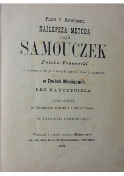 Samouczek Polsko - Francuzki , 1895 r.