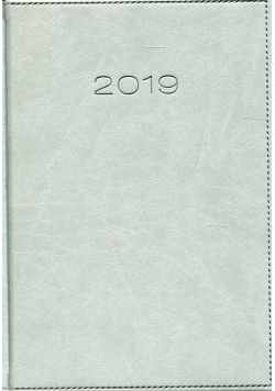 Kalendarz 2019 A5 książkowy dzienny szary