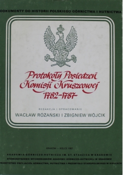Protokoły Posiedzeń Komisji Kruszcowej 1782 1787