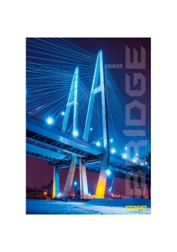 Zeszyt A5 w kratkę 54 kartki Street Bridges 10 sztuk