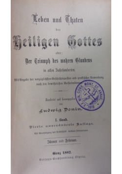 Leben und Chaten der Heiligen Gottes, 1882r.
