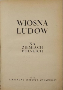 Wiosna Ludów na ziemiach polskich, 1948 r.