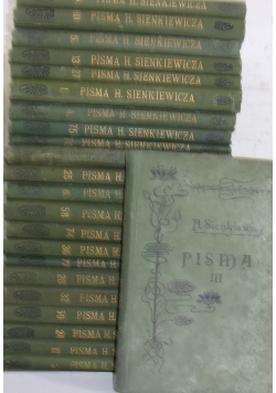 Pisma Henryka Sienkiewicza, zestaw 22 książek, ok.1899 r.