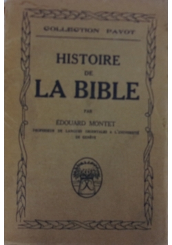 Histoire de La Bible, 1924 r.