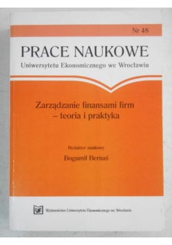 Zarządzanie finansami firm-teoria i praktyka
