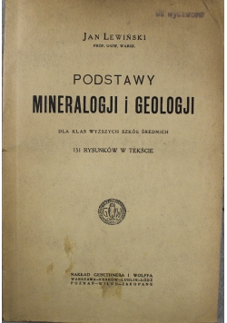 Podstawy mineralogji  i geologji 1922 r