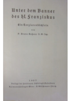 Unter dem Banner, 1937r.
