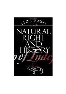 Natural right and history