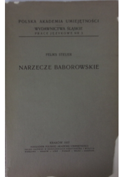 Narzecze baborowskie, 1937 r.
