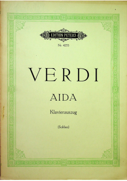 Verdi Aida Klavierauszug