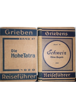 Die hohe Tatra, Kleine Ausgabe - zestaw, 1929r. (przyb.)