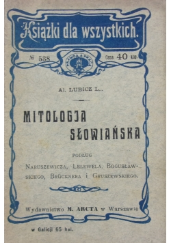 Mitologia Słowiańska, 1911 r.